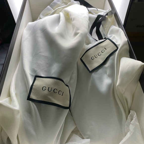 SOLD-⭐️Authentic⭐️Gucci T.Sparkle Silver Glitter Shoes - Picture 9 of 14